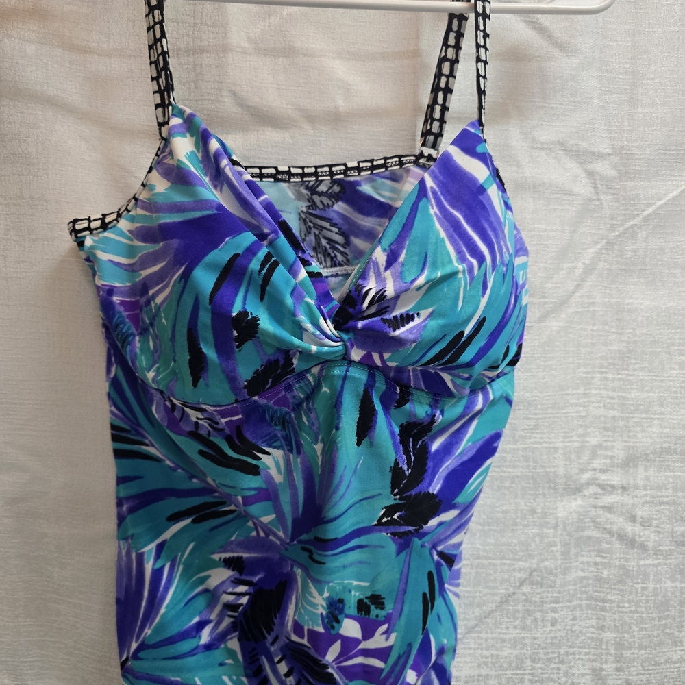 Vibrant Blue and Purple Women's Bikini